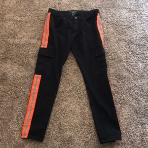 Black cargo jeans